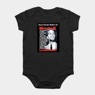 Malcolm X By Any Means Necessary Baby Bodysuit